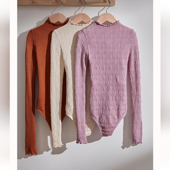 Free people Mara mockneck bodysuit. NWOT. Womens xs/s - Picture 4 of 6